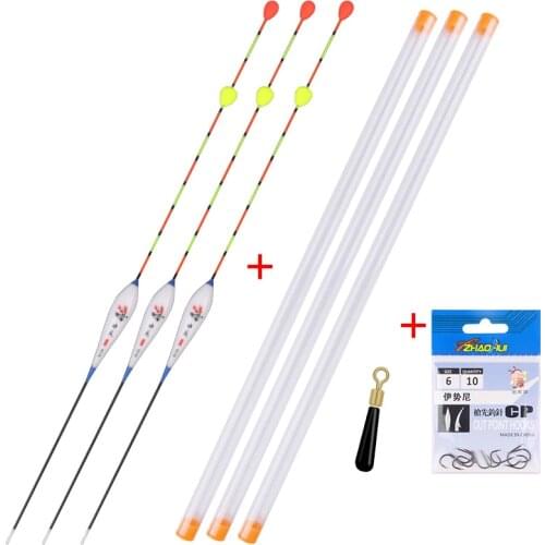 3pcs/lot Float With Sliding Bead Tail+3 Buoy Tubes+1 Fishing Line set+1 Float Holder Nano Lake River Bobber Fishing Tools Tackle