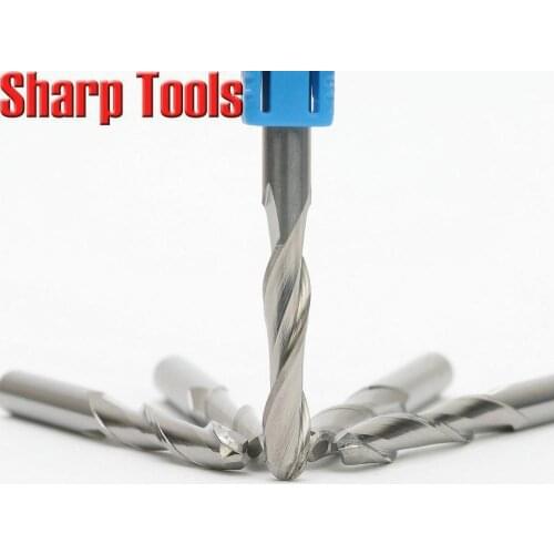 5pcs 6*32MM 2 Flute Ball Mill Engraving Bits CNC Tools, Tungsten Carbide End Milling Cutter Engraving Tool for Wood 3D Relief