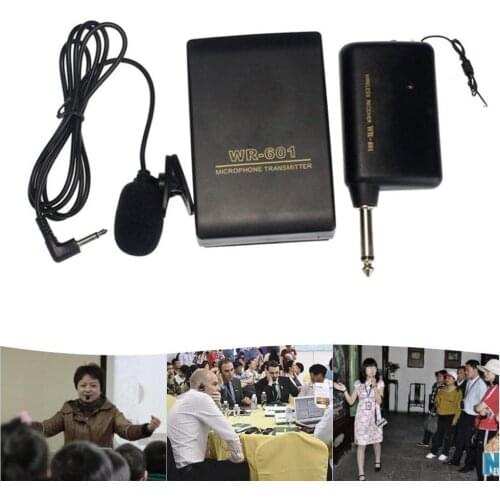 Wireless Lavalier Lapel Microphone System with Bodypack Transmitter Mic Lapel For camera/phones Receiver Q3L8