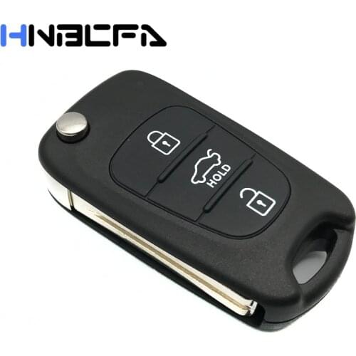 HNBCFA Car key shell For Hyundai I20 I30 IX35 I35 Accent Kia Picanto Sportage K5 Replacement 3 Buttons Remote Key Case Fob