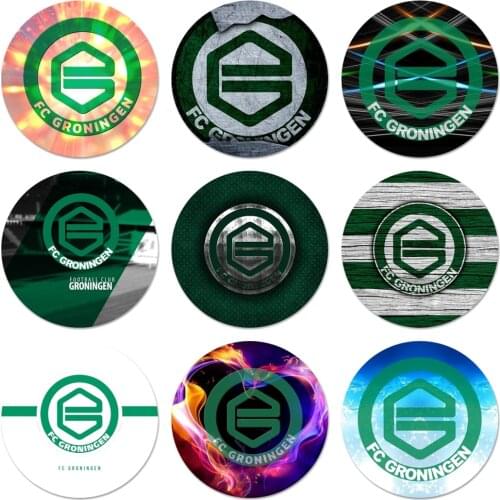 FC Groningen Logo Soccer Team Badge Brooch Pin Accessories For Clothes Backpack Decoration gift 58mm