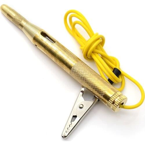 Diagnostic Tools DC 6V 12V 24V Copper Auto Car Light Circuit Tester Lamp Voltage Test Pen Detector Probe Light System Test