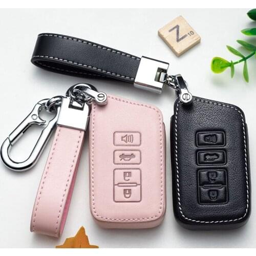 Leather Car Key Case Cover For Lexus NX ES GS RX IS RC LX 200 250 350 450H 300H ES200 Auto Remote Key Holder Shell Fob