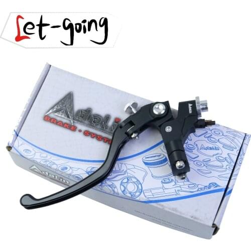 Adelin Motorcycle Left Cable Line Clutch Lever 22mm 7/8" Drum Brake Lever For scooter vespa yamaha honda mt07 mt09 ninjan KTM