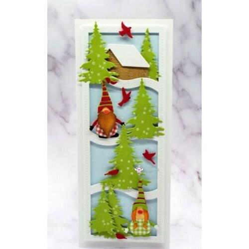 Mmao Crafts Metal Steel Cutting Dies New Wave photo frame Stencil For DIY Scrapbooking Paper/photo Cards Embossing Dies