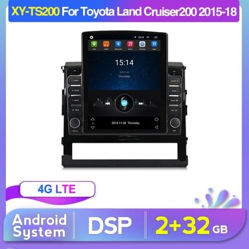 New Model Car Mulitmedia Player Multimedia Player for Toyota Land Cruiser 200 2015 2016 2017 2018 Support DVR rear view camera