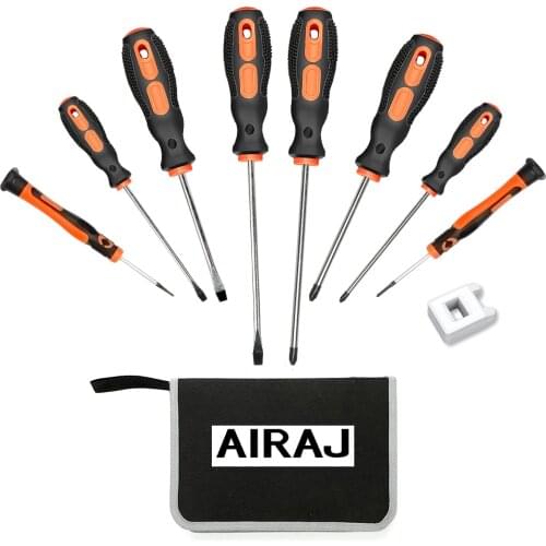 AIRAJ Screwdriver Set Multifunctional Appliance Parts Repair Hand Tool with Magnetizer and Storage Bag
