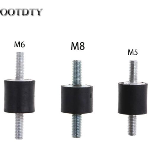 OOTDTY M5/M6/M8 Rubber Mount Double Male Thread Absorber Anti Vibration Silentblock Boat Car Bobbin Shock Absorber Tools