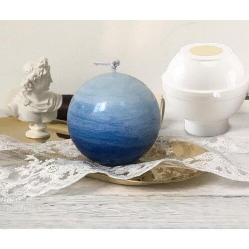 Plastic Candle Mold Sphere Ball Candle Mould Soap Molds for Handmade Candle DIY Crafts Tool Making Candles