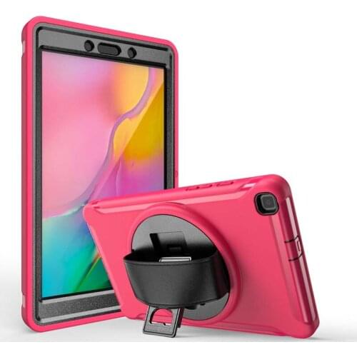 Shockproof Case for Samsung Galaxy Tab A 8.0 SM-T290 SM-T295 T297 Stand Cover with Hand Strap 3-Layer Hybrid Protection Holder