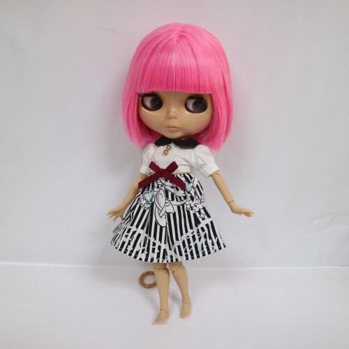 Pink hair ,Tan skin doll