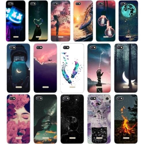 R silicon Cover For xiaomi redmi 6a Case Full Protection Soft tpu Cover Phone Cases for Xiaomi Redmi 6A case bumper 6a Coque
