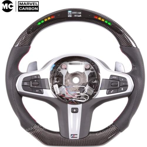 Customized Led Steering Wheel G30 Carbon Fiber For 7 series /X5/G38/ G15/F40/G20/G30/G01/G11/G05