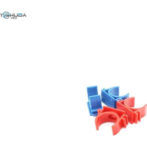SONGZHI PVC-U red and blue pipe clamp forced code line pipe fittings electrician U-shaped pipe clamp wall card genuine