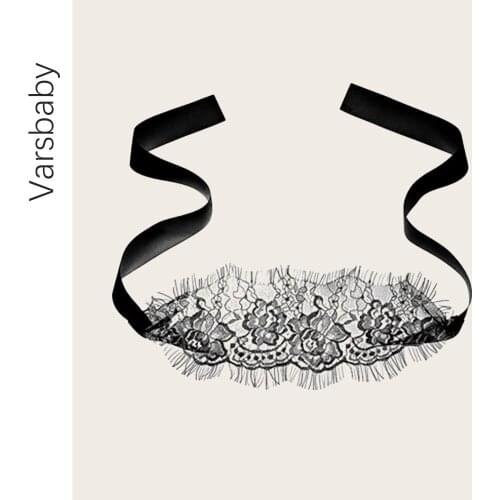 Varsbaby Lace Eye Mask Sexy Lady Cosplay And Party Black Hollow Masquerade Party Fancy Dress Costume