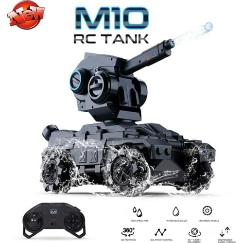 Water Bombs Battle Drift RC Tank 2.4G Multidirection Stunt Drivie Universal Wheel 360 Degree Rotating Indoor Multiplayer RC Toy