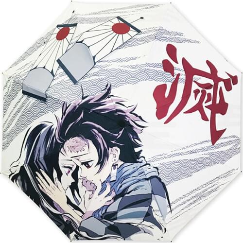 Japan Anime Kimetsu No Yaiba Demon Slayer Kamado Nezuko Kamado Tanjirou Sunscreen Umbrella