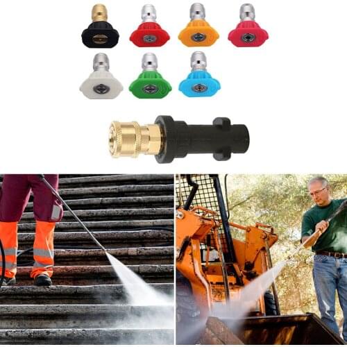 1/4 QC High Pressure Washer Joint Foam Pot Adapter Car Cleaning Tool Accessories Suitable for Karcher K2 K3 K4 K5 K6 K7