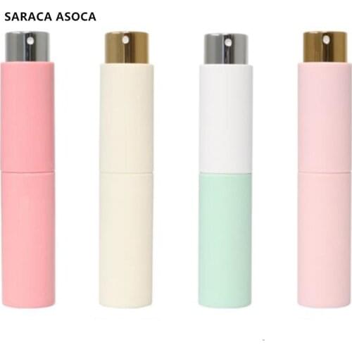 10ML Plastic Shell Rotatable Perfume Refillable Bottles Lipstick Tube Packaging Cosmetics Sprayer Bottles 10pcs/lot