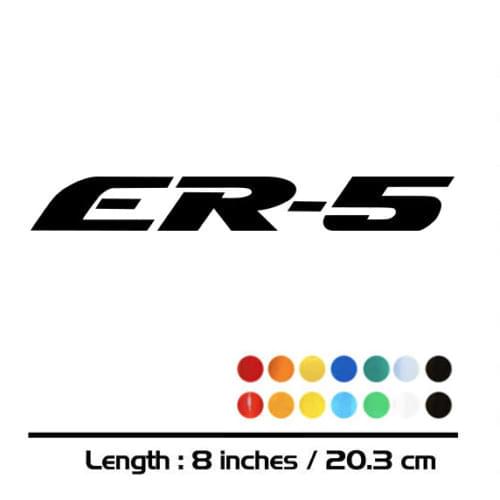 2 X NEW Motorcycle sticker bike Fuel tank Wheels helmet fairing Luggage MOTO accessories reflective sign decal For KAWASAKI ER-5