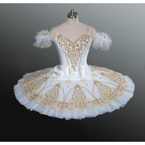 2015 New Arrival Adult White Color Ballet Tutu Skirt Dance Costumes For Girl 12 Layers Hard Tulle Skirt Tutus Don Quixote AT1168