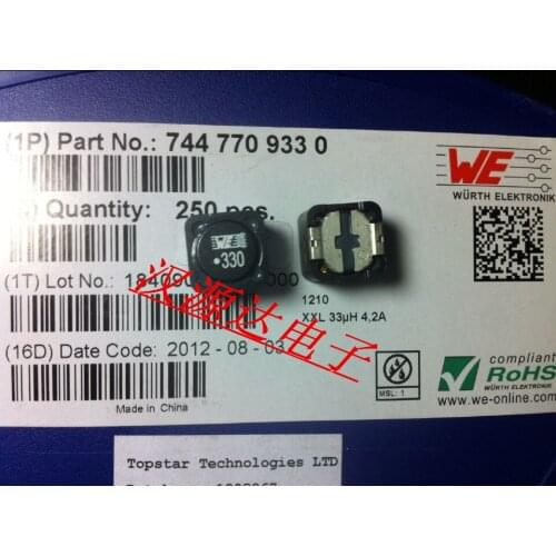7447709330 WE330 33UH 5.5A 12X12X10MM WE shielded power inductor SMD