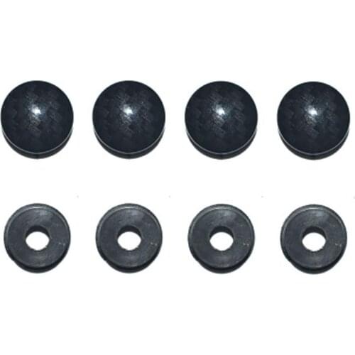 8Pcs/Set Carbon Fiber Type Plastic License Plate Frame Fixed Screw Fittings