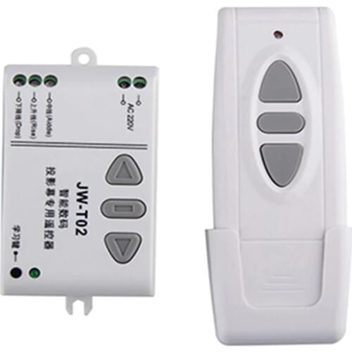 AC 220V 315MHz/433MHZ Motor Remote Controller Wireless Remote Control Switch system for projection screen/garage door/blinds