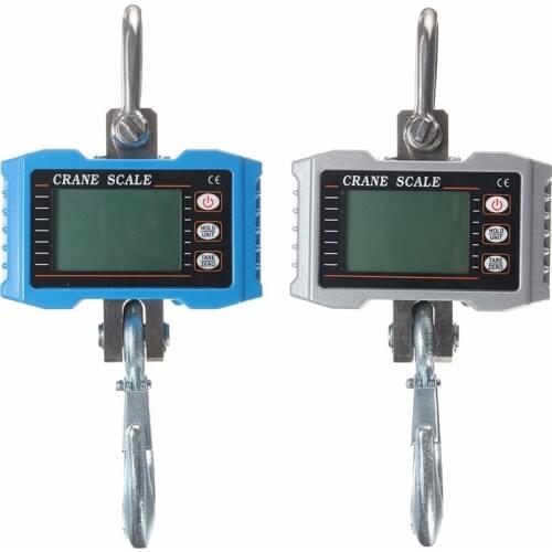 High Accuracy 1000kg 1T 2000LBS Digital Crane Hanging Luggage Scale Weight LCD Hook Crane Scale Suitcase Balance Travel