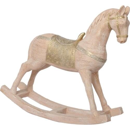 Decorative Rocking Horse Salmon