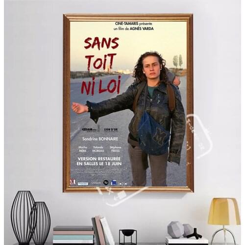 Sans toit ni loi Without Roof or Law Vagabond Agnes Varda French Decorative Poster Wall Art Canvas Room Sticker Home Decor Gift