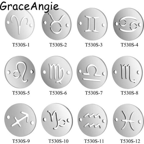 Женские кулоны знаки зодиака GraceAngie China At AliExpress