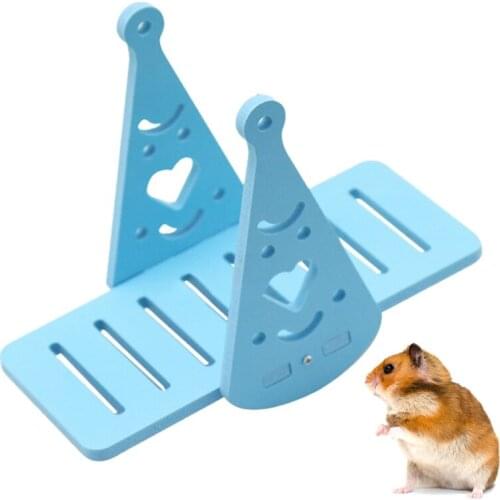 Hamster Toys Seesaw Toy Interactive Funny Hamster Exercise Toy Small Animal Cage Toys for Hamster Rabbit Rat