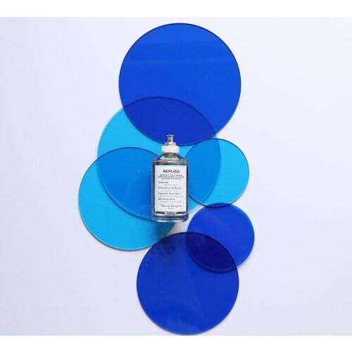 3 Pieces Acrylic Sheets 3mm Thickness Transparent Round Panel Sheets with Protective Film forDisplay Projects,Photo Props