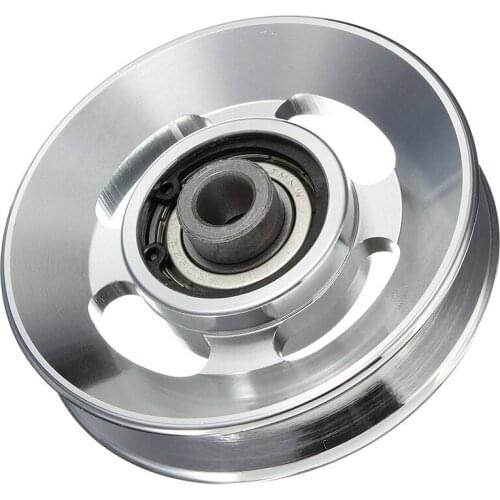 Top!-88mm Aluminum Lift Heavy Load Bearing Pulley Wheel Cable Gym Universal Fitness Equipment Part for Climbing Camping Sport