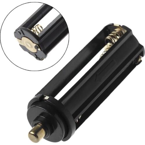 OOTDTY Cylindrical Type Plastic Battery Holder For 3x AAA To 18650 Battery Converter