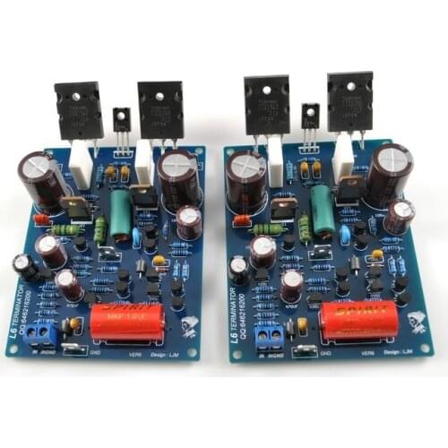 L6 Power Amplifier Board 100W Channel 2.0 Low Noise Ultra Linear Bipolar Transistor 1943 5200 Finished Audio Board 8 Ohms