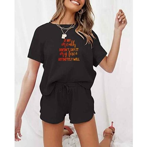 Casual Shorts Women Tracksuit Elasticity Lovely Girls Korean Style Sweet High Fashion Pajama Sets Cute Kawaii Simple Female