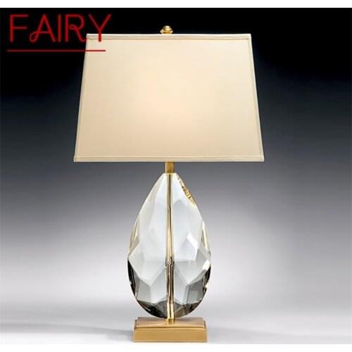 FAIRY Dimmer Table Lamp Contemporary LED Crystal Gold Desk Light Luxury Decorative for Home Bed Room