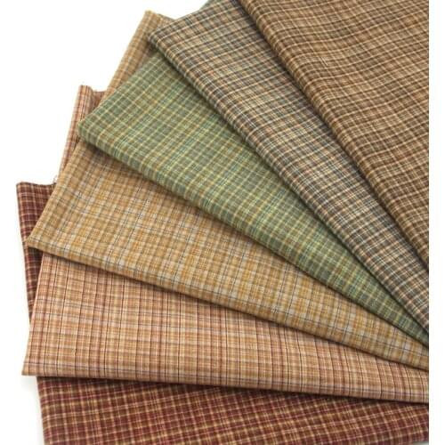 Random Little Cloth DIY Japan Group Yarn-dyed Fabric,for Sewing Handmade Patchwork Quilting , Stripe 50*140cm Suede Fabric Plain