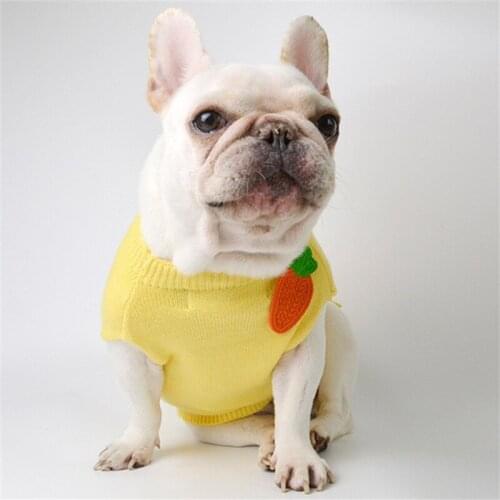 French Bulldog Dog Sweater Knit Apparel Cat Clothes Winter Dog Clothing Coat Poodle Schnauzer Pug Dog Costume Outfit Dropshiping