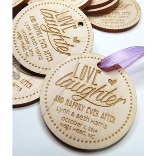 Custom 50pcs Rustic Wedding Save the Date Wooden gift tags invitation Labels cards party engagement bridal shower decorations