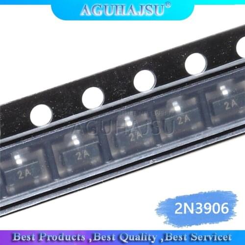 100PCS MMBT3906 2A 3906 MMBT3906LT1G 2N3906 200mA 40V SOT-23 PNP SMD Triod Transistor new and Original