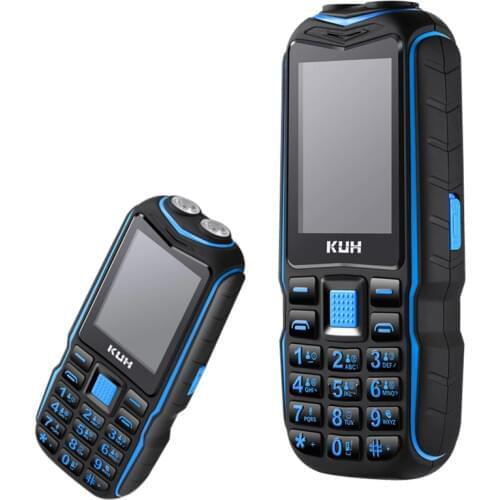 KUH T3 Big Keyboard Feature Mobile Phone Dual Torchs Loud Voice Large Font Shockproof Elderly Cellphone Vibration