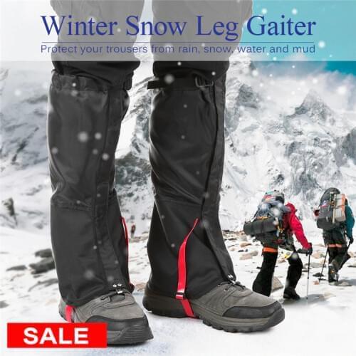 Outdoor Hiking Waterproof Gaiters Travel Leggings Tourist Leg Warmers Snow Climbing Leg Protection Sport Skiing Shoes Cover Men