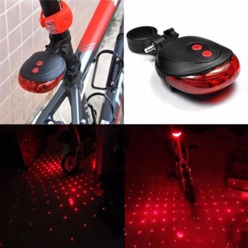 Bicycle Laser Tail Lights Cycling LED Flashing Lamp Taillight Rear Night Riding Safety Warning Light MTB Bike Led Light Modes