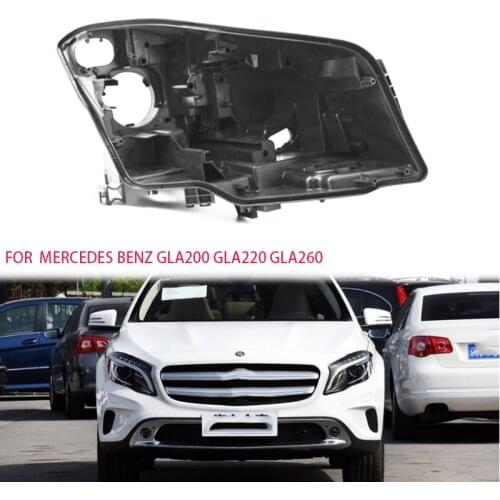 GLA Back shell Headlight black base Lens lamp rear case Black back shell lens lampshade for Mercedes-Benz GLA200 GLA220 GLA260