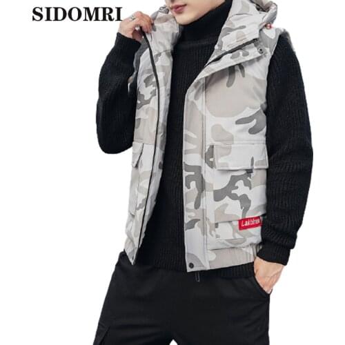 New vest autumn/winter mens casual fashion trend ins style cotton tooling camouflage vest hot sale high quality mens warm coat