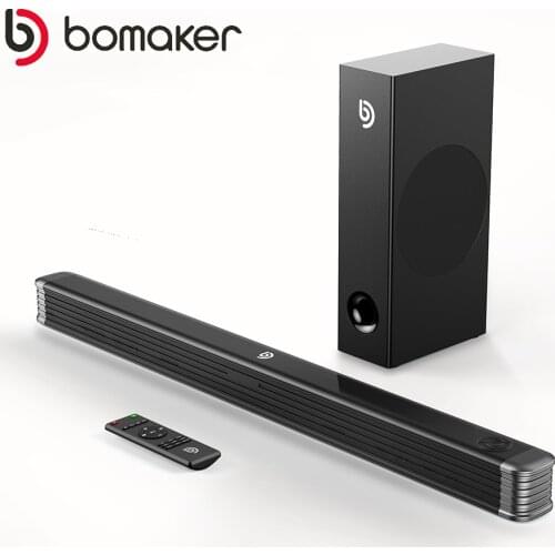 BOMAKER 150W 2.1 TV Soundbar Home Theater Sound System Bluetooth Speaker Sound Bar Subwoofer Support Optical AUX Coaxial Speaker