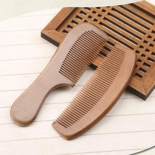 1 Pcs Wooden Hair Brush Wood Comb Hair Beard Mustache Hair Styling Tool Natural Massage Hairbrush Comb Health Care